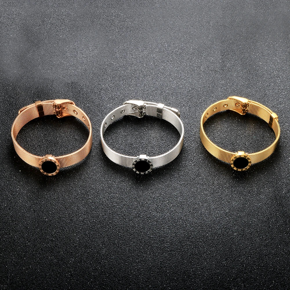 Pulseira Roma Eclipse Mesh Dourada