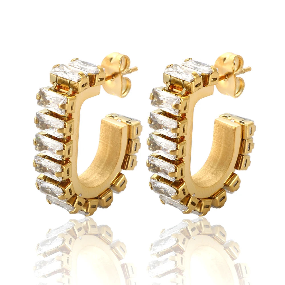 Brinco Zircônia Brillante Firenze