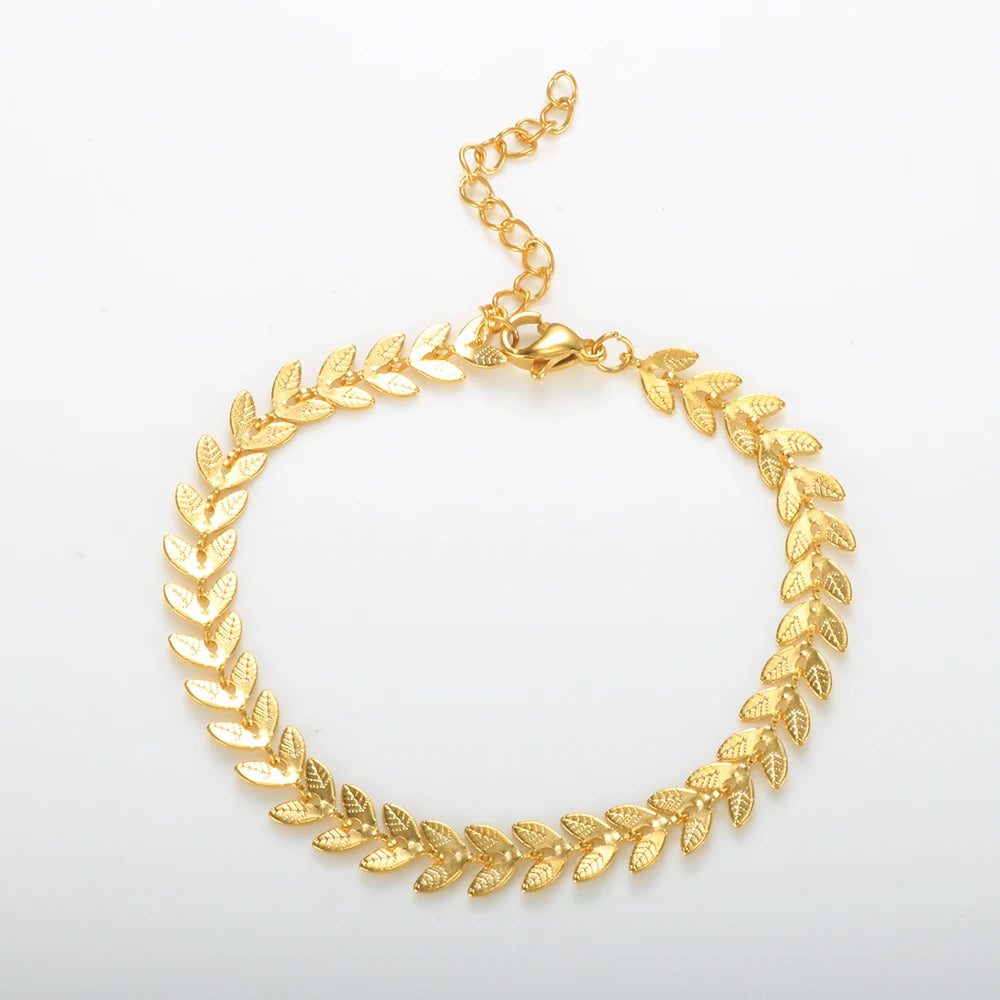 Pulseira Folha Linea Dourata