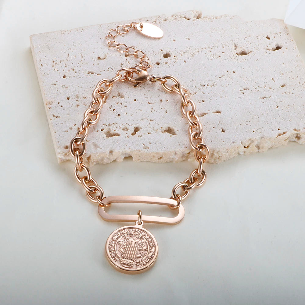 Pulseira Medalha Regina Benedita
