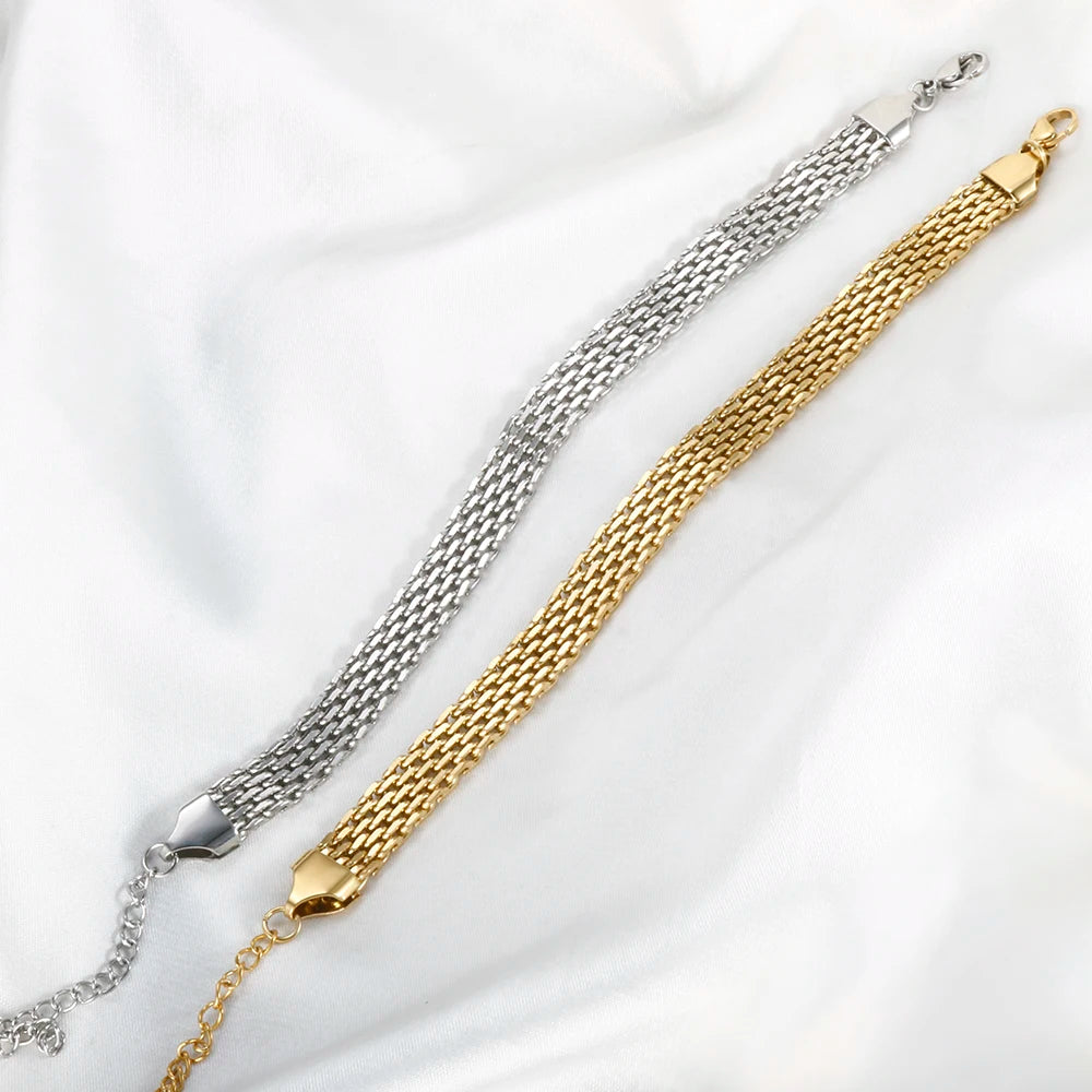 Pulseira Coração Mesh Dourado Milano