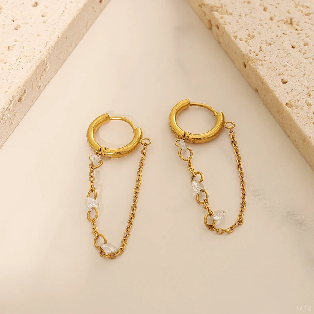Brinco Argola com Corrente