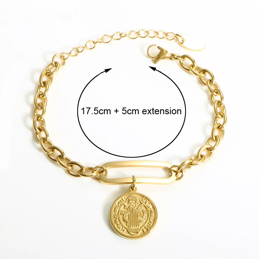 Pulseira Medalha Regina Benedita