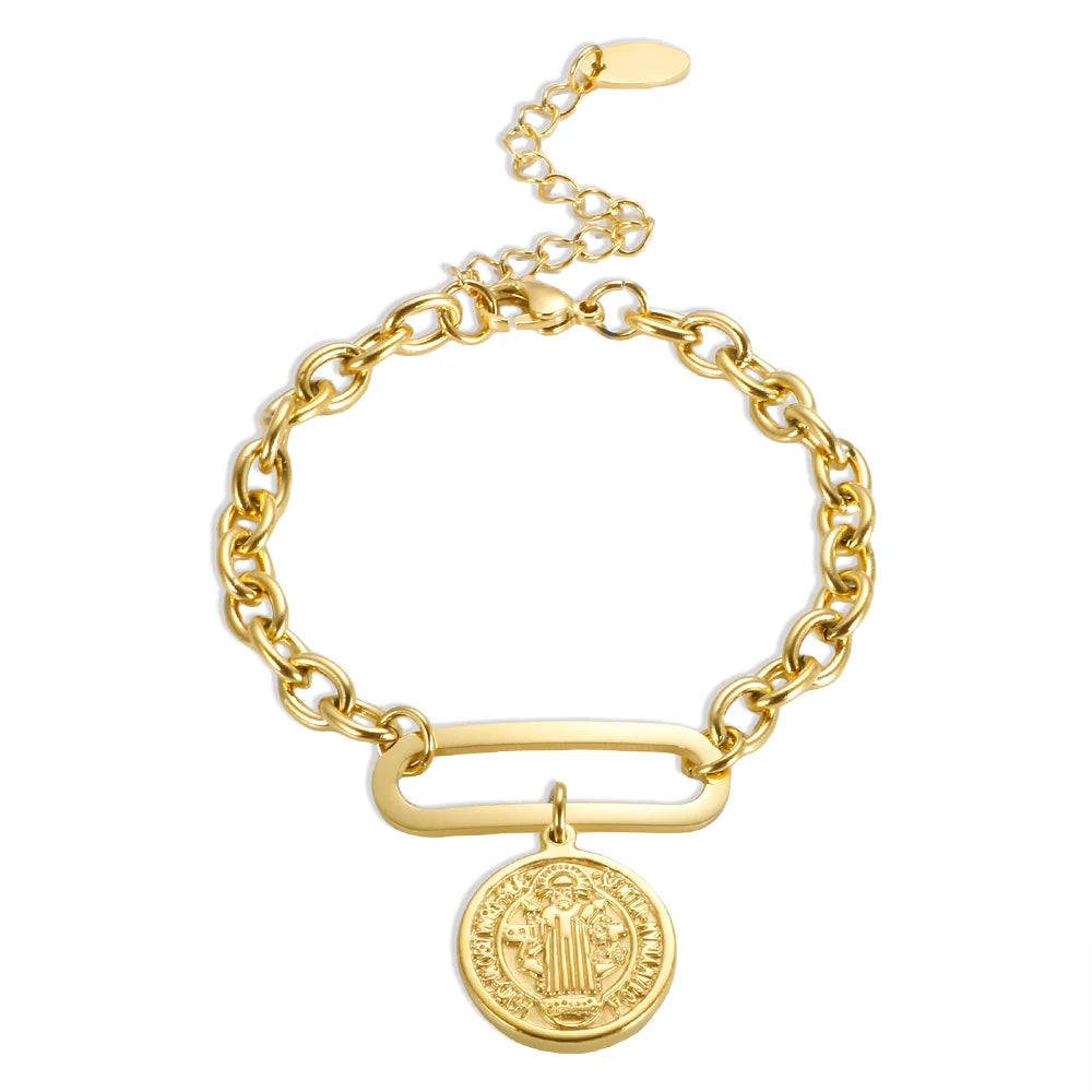Pulseira Medalha Regina Benedita