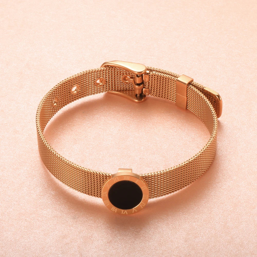Pulseira Roma Eclipse Mesh Dourada