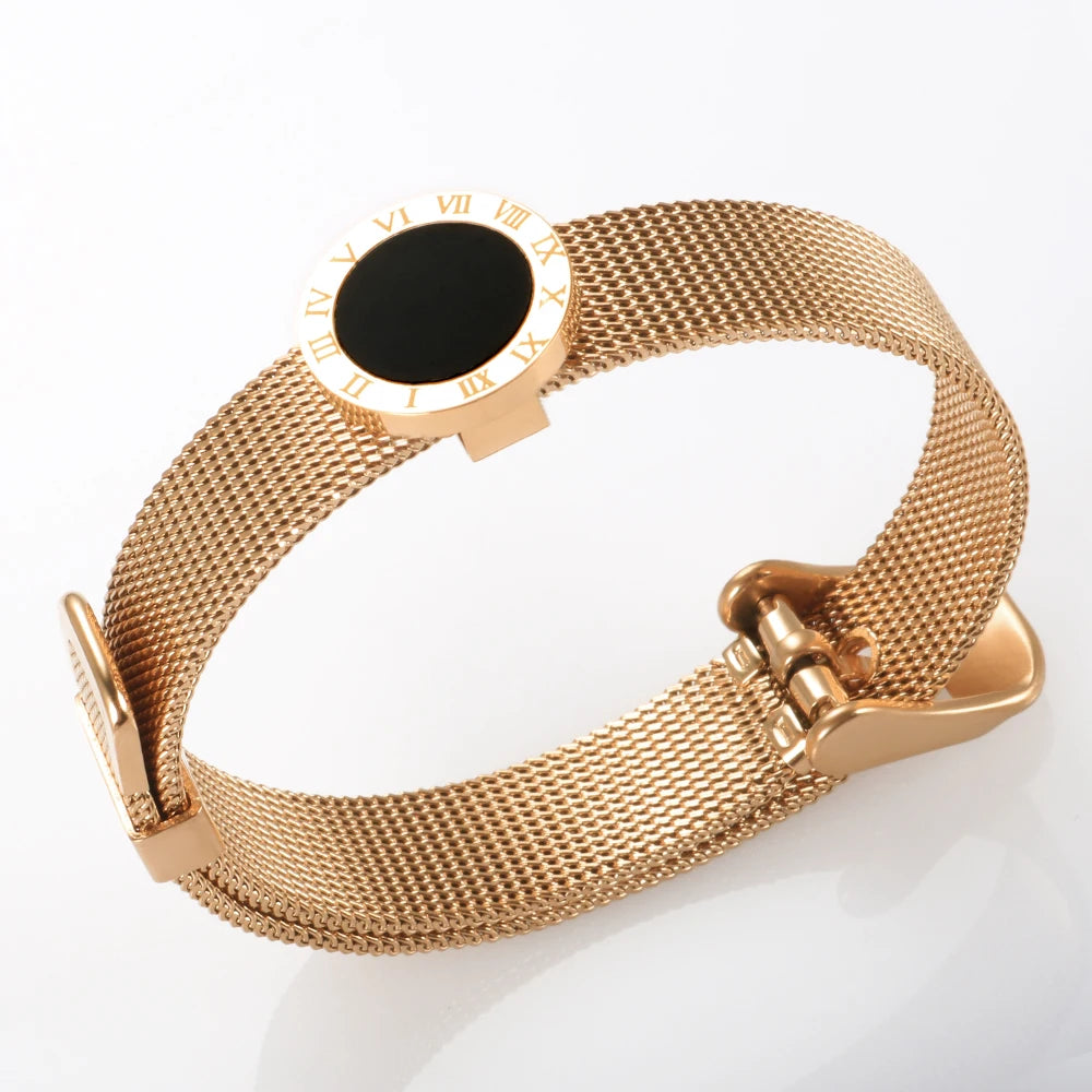 Pulseira Roma Eclipse Mesh Dourada