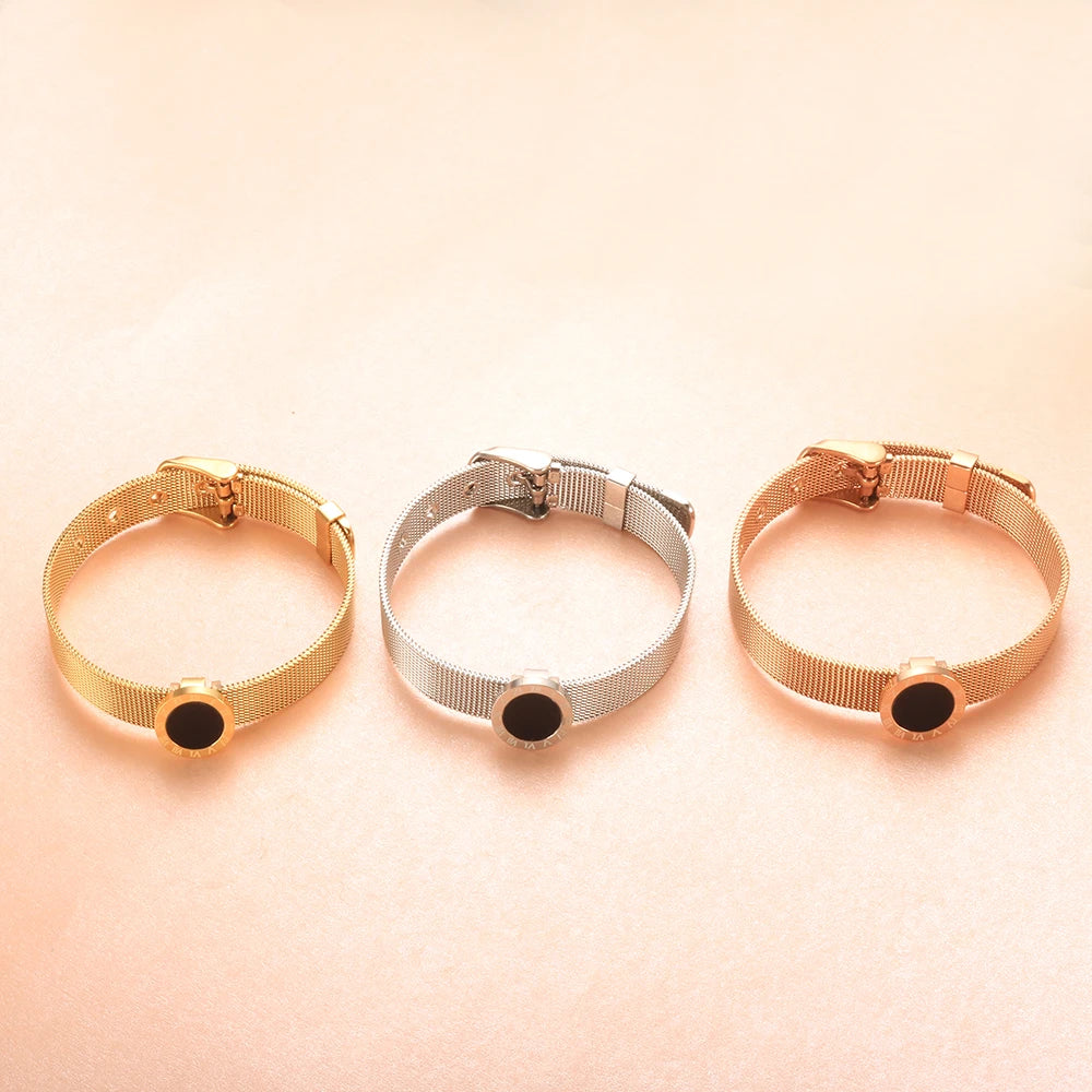 Pulseira Roma Eclipse Mesh Dourada