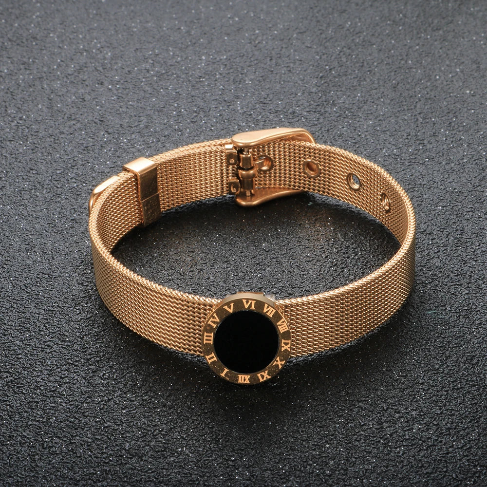 Pulseira Roma Eclipse Mesh Dourada