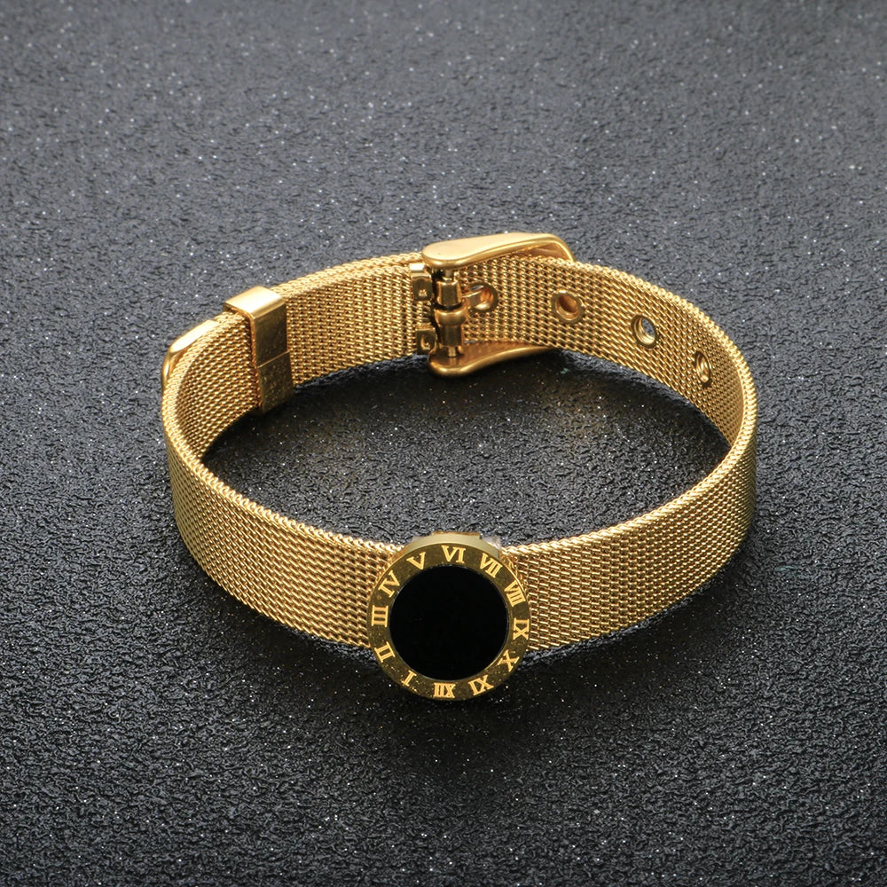 Pulseira Roma Eclipse Mesh Dourada