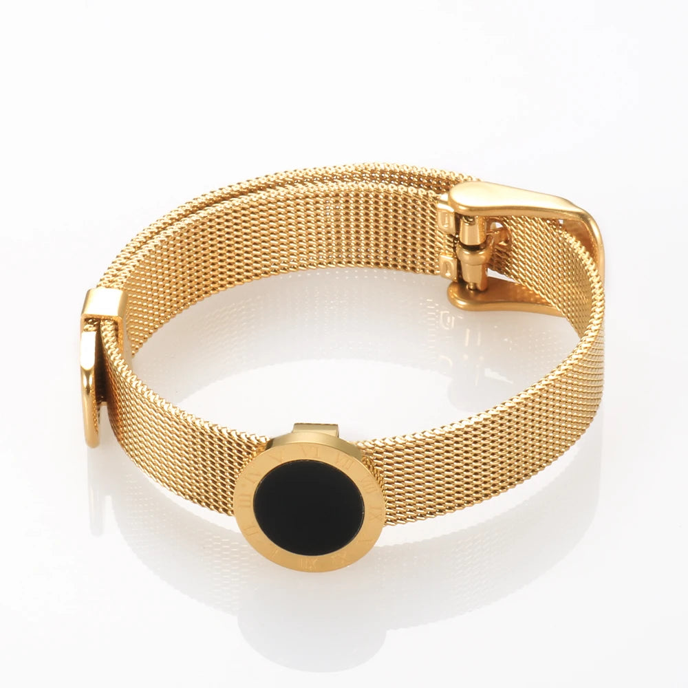 Pulseira Roma Eclipse Mesh Dourada