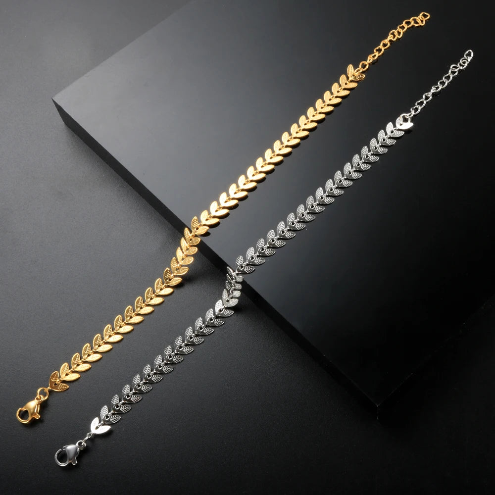 Pulseira Folha Linea Dourata