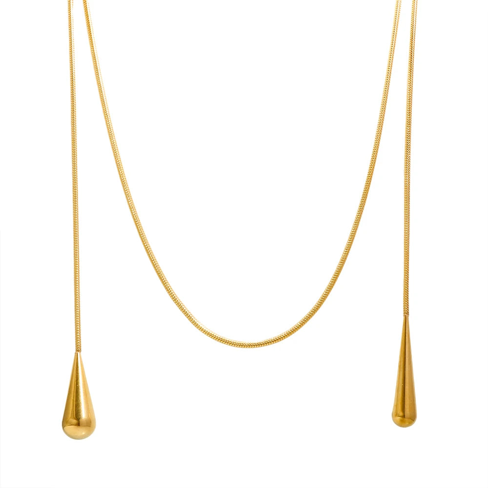 Colar Gotas Eleganza Dupla