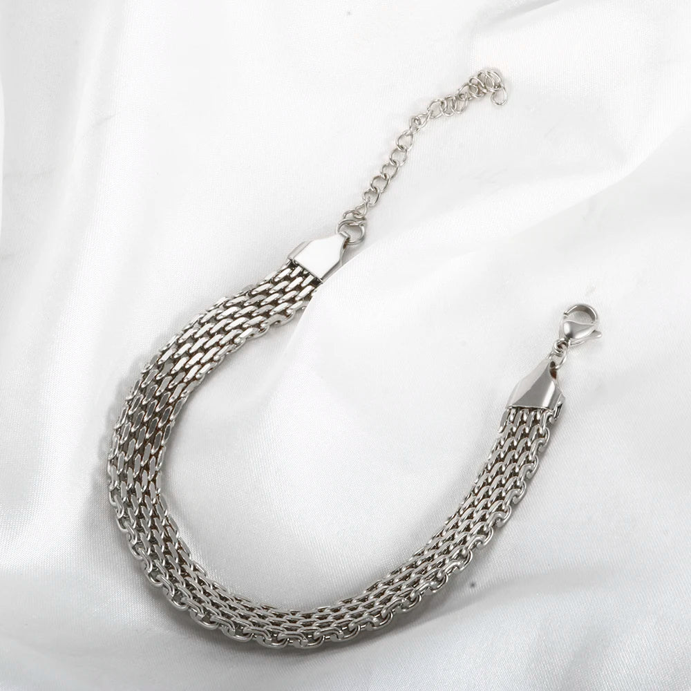 Pulseira Coração Mesh Dourado Milano