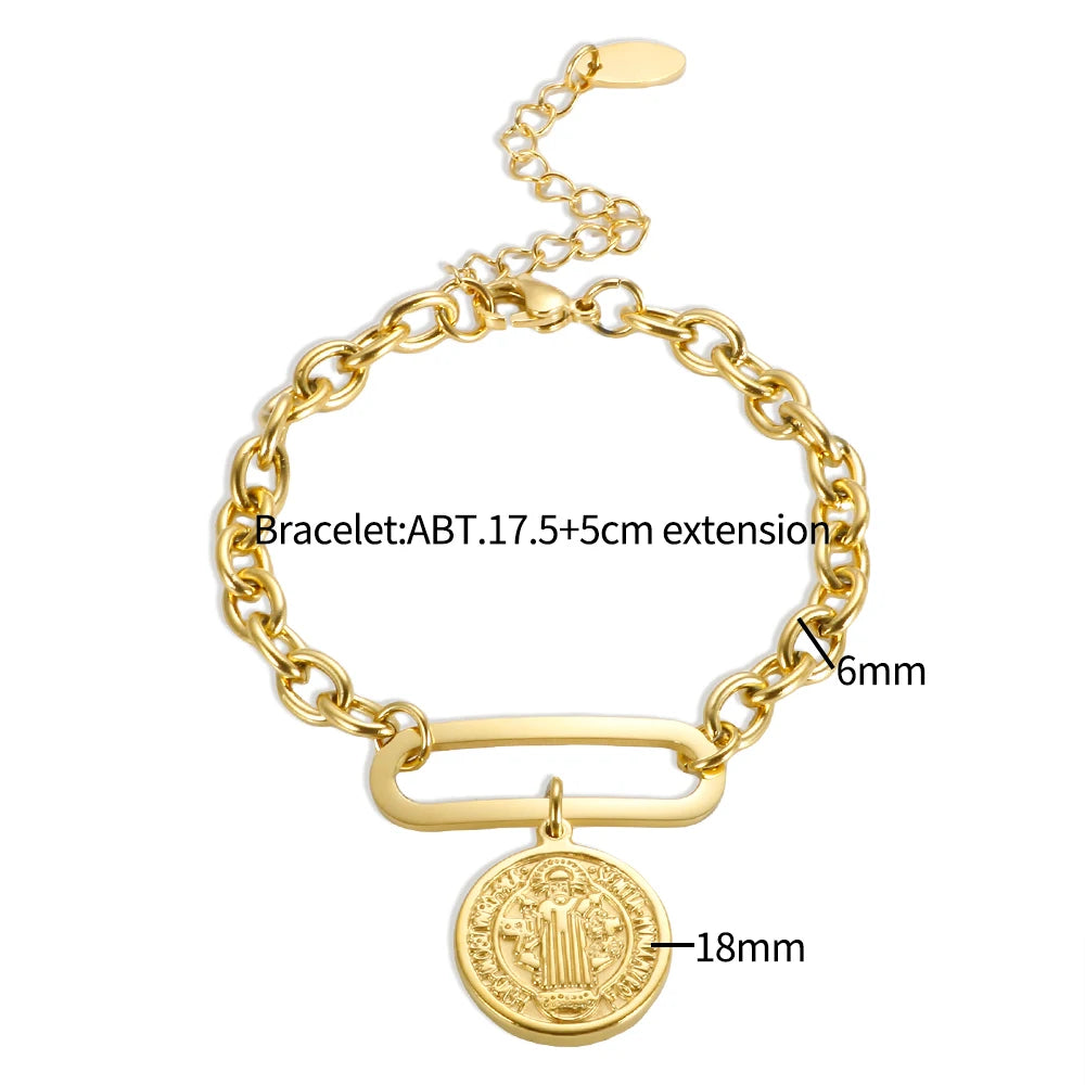 Pulseira Medalha Regina Benedita