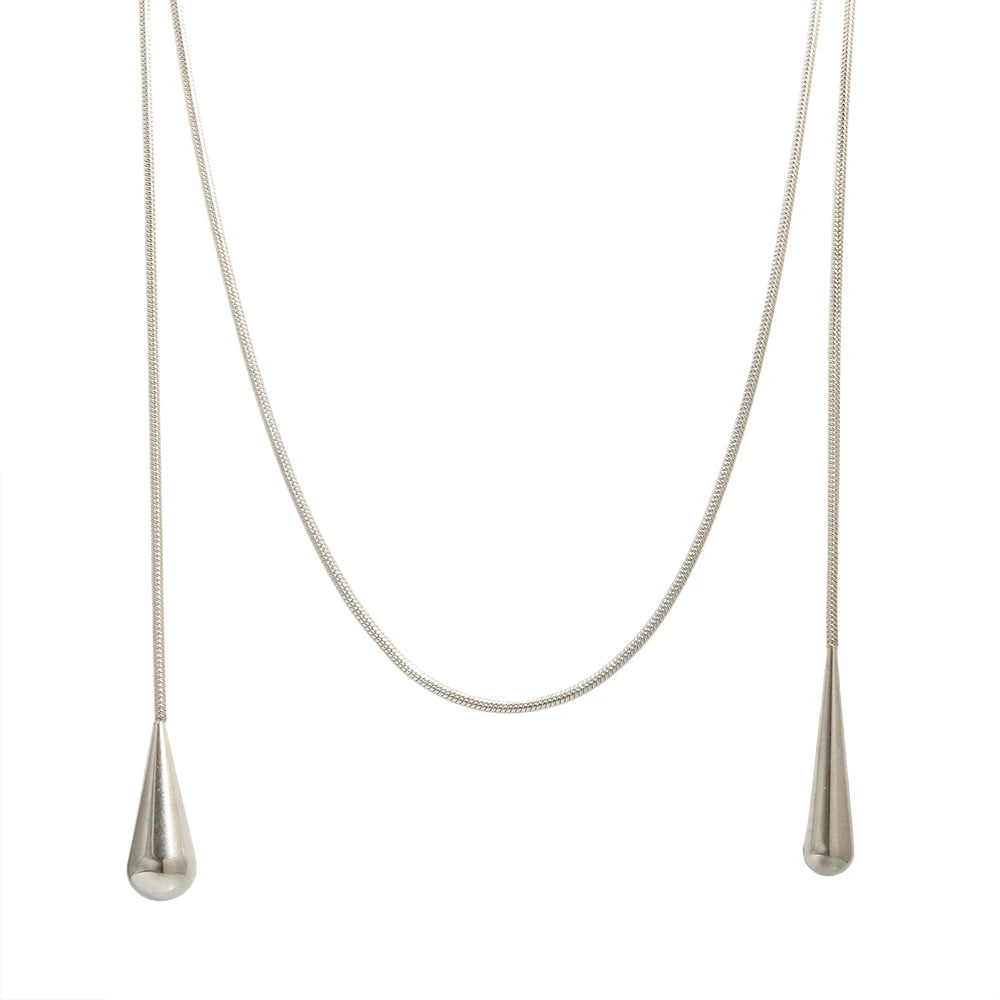 Colar Gotas Eleganza Dupla