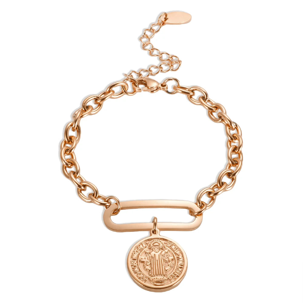 Pulseira Medalha Regina Benedita