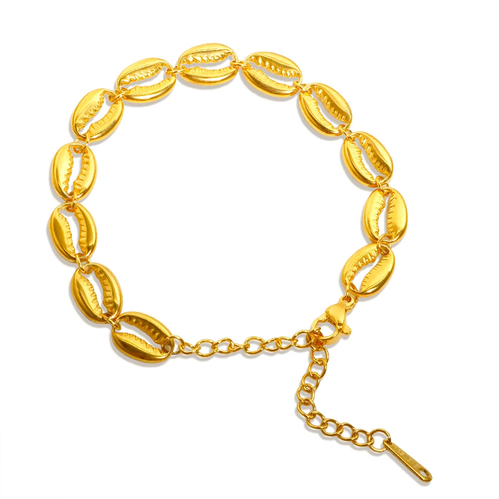 Pulseira Conchiglia Aura Dourada