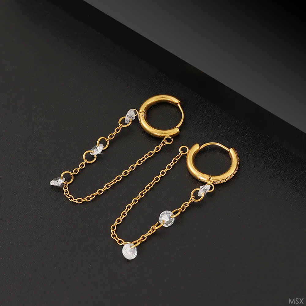 Brinco Argola com Corrente