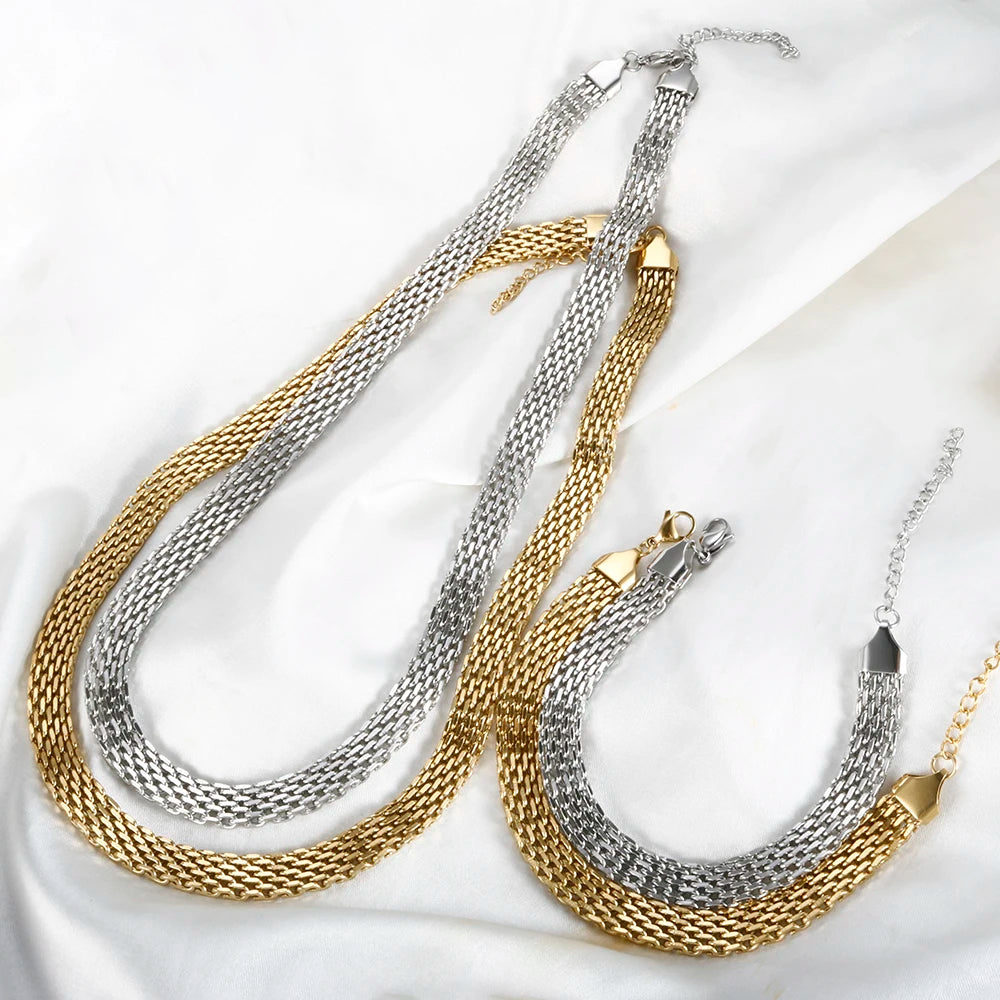 Pulseira Coração Mesh Dourado Milano